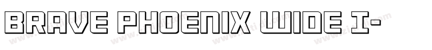 Brave Phoenix Wide I字体转换